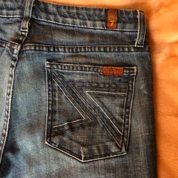 7 For All Mankind Denim - 7 for all mankind blue jeans